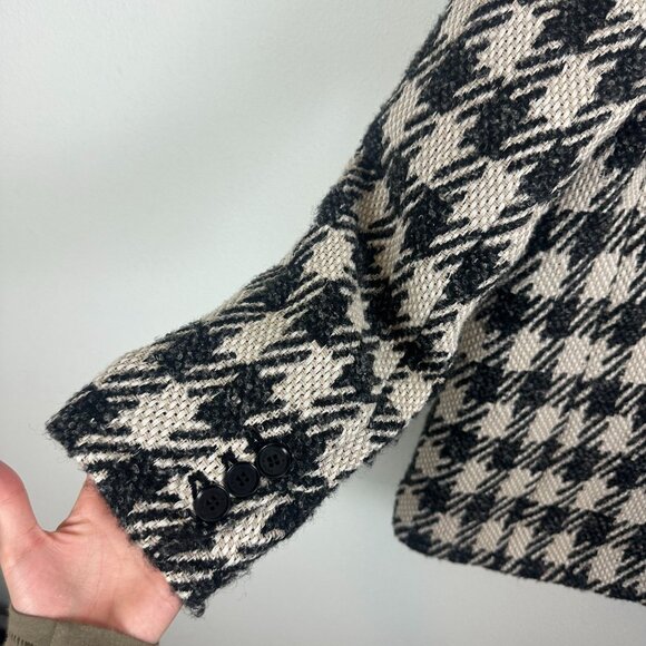 Anine Bing Houndstooth Blazer Jacket S Oversized Business Casual Office Minimali - Picture 8 of 8